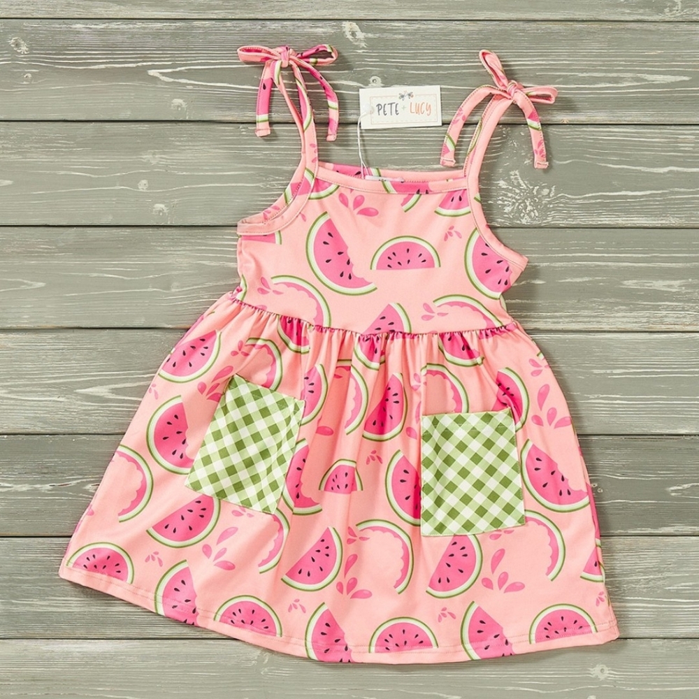 Girl Dress Watermelon Picnic Pete + Lucy Collection
